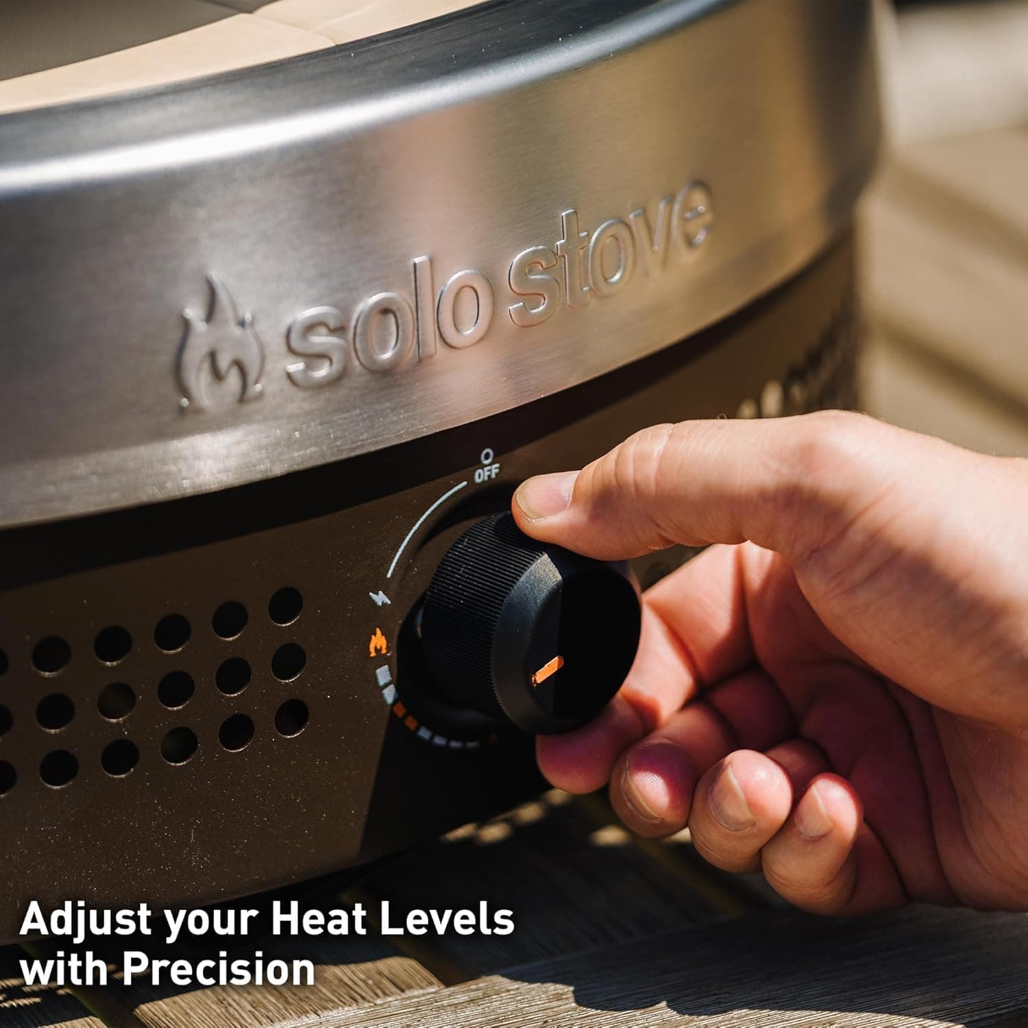 Solo Stove Pi Prime 21" x 16" Stainless Steel Propane Outdoor Pizza Oven Bundle with IR Thermometer, Stainless Peel & Shelter – 12" Panoramic Opening, Demi-Dome Heating, 90-Second Artisan Pizzas Pi Prime Bundle - Image 4