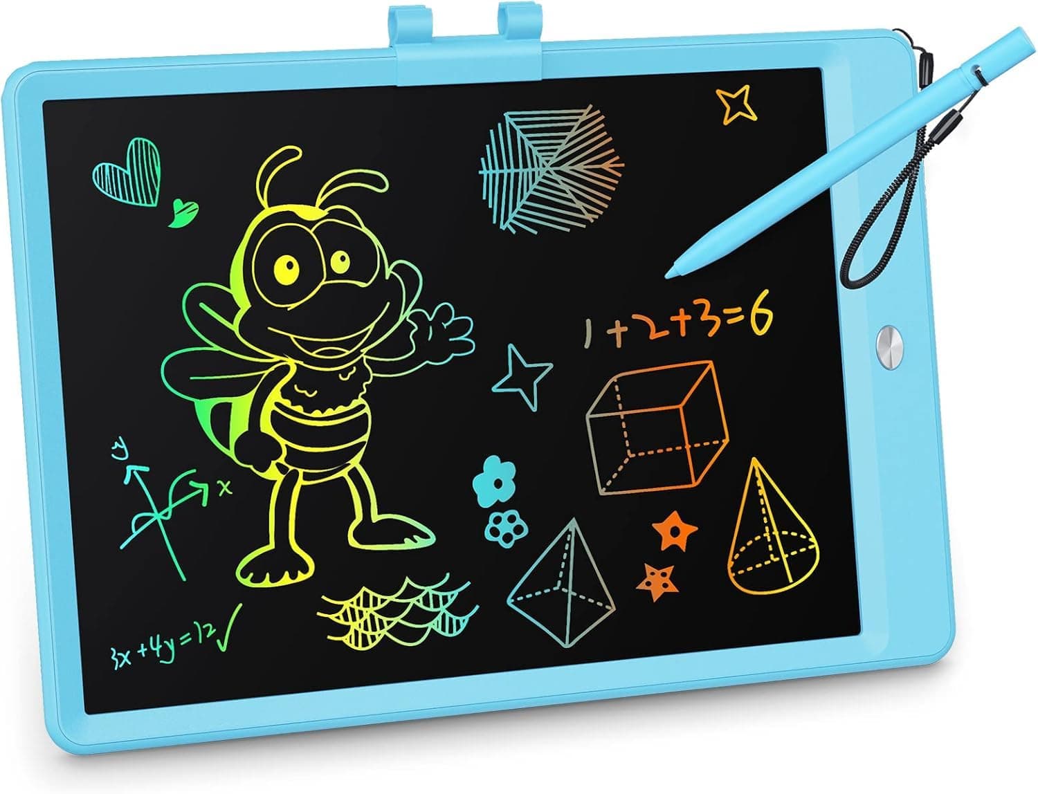 Tablette d'écriture LCD KOKODI, Cadeaux pour garçons et filles de 3 ans, Tableau de dessin coloré de 10 pouces, Tablettes de dessin électroniques effaçables et réutilisables, Jouets éducatifs et d'apprentissage pour enfants Bleue 10in