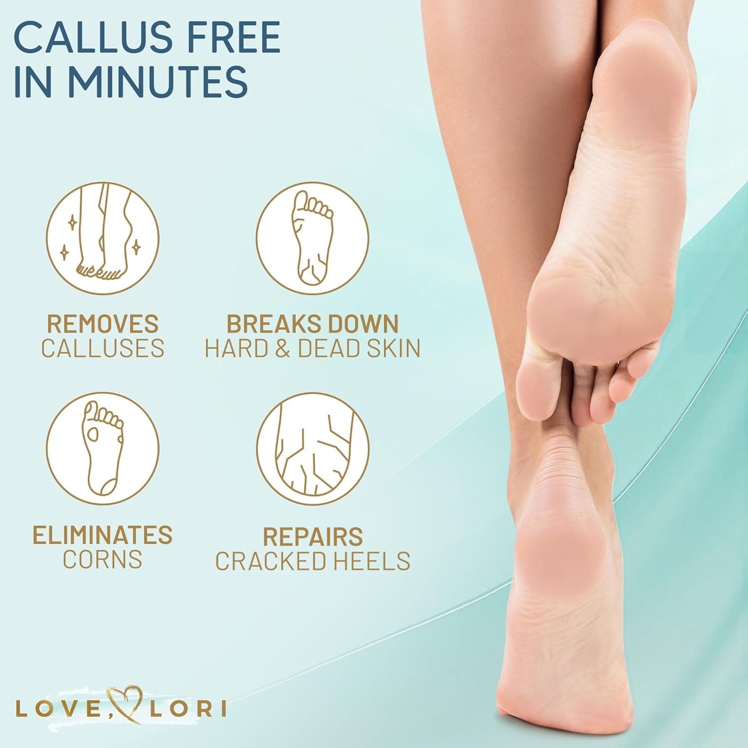 Callus Remover for Feet (Extra Strength) Foot Callus Remover Gel - Feet Scrubber, Pedicure Spa Tools, 6oz - Image 6