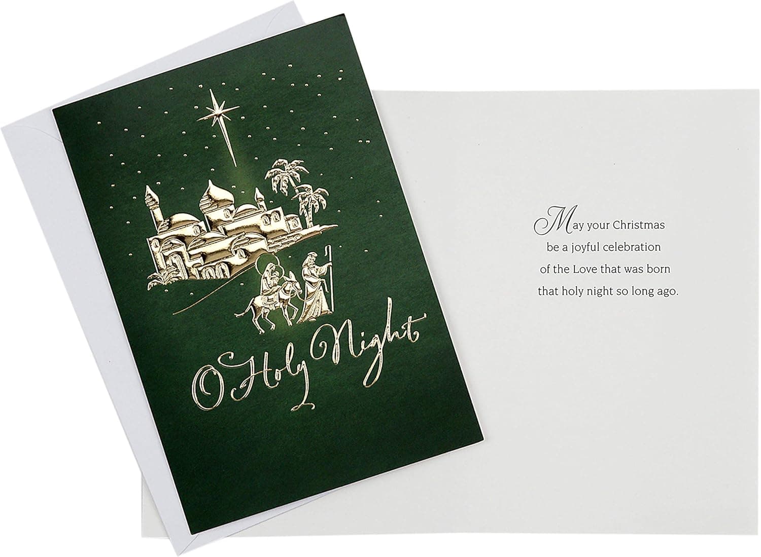Hallmark Image Arts Religious Boxed Christmas Cards Assortment (4 Designs, 24 Christmas Cards with Envelopes) Gold Foil Icons Card Assortment - Image 5