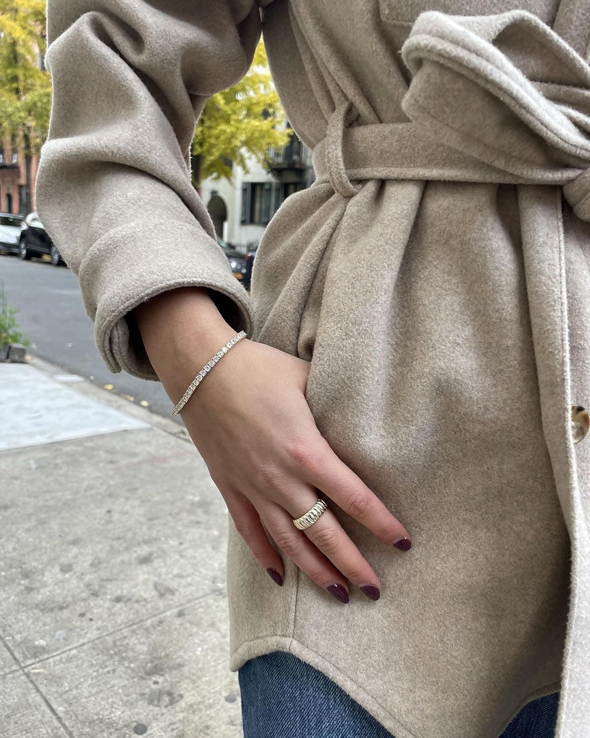 PAVOI 14K Gold Plated 3mm Cubic Zirconia Classic Tennis Bracelet | Gold Bracelets for Women | Size 6.5-7.5 Inch 14K Yellow Gold 6.5 Inches - Image 8