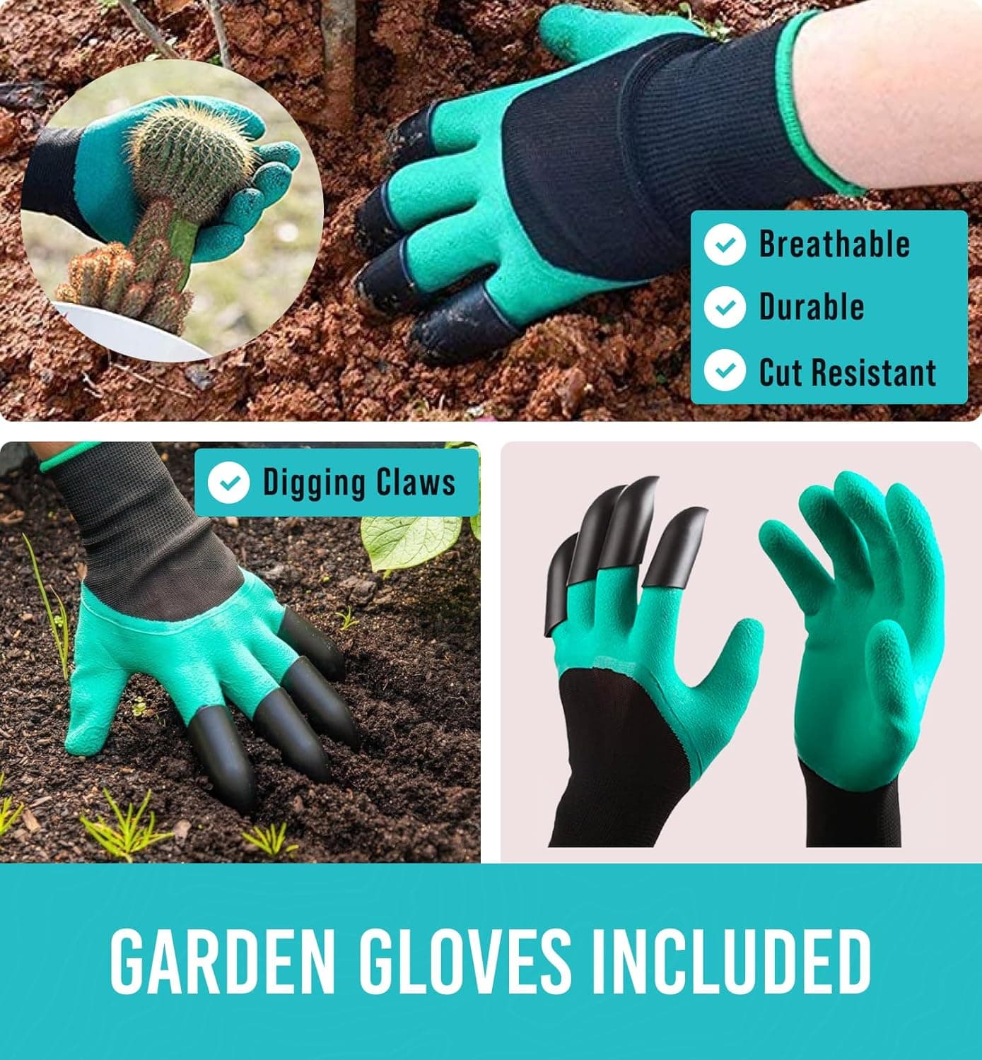 GROWIT Heavy Duty Gardening Tools - 23-Piece Gardening Gifts for Women, Men, Mom, Dad - Durable, Ergonomic Garden Tools Set Standard - Image 4