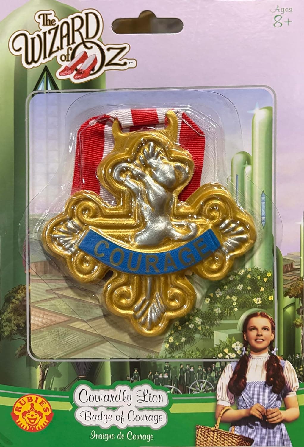 Rubies The Wizard of Oz: Cowardly Lion Badge of Courage for Kids or Adults, Unisex No Size - Image 3
