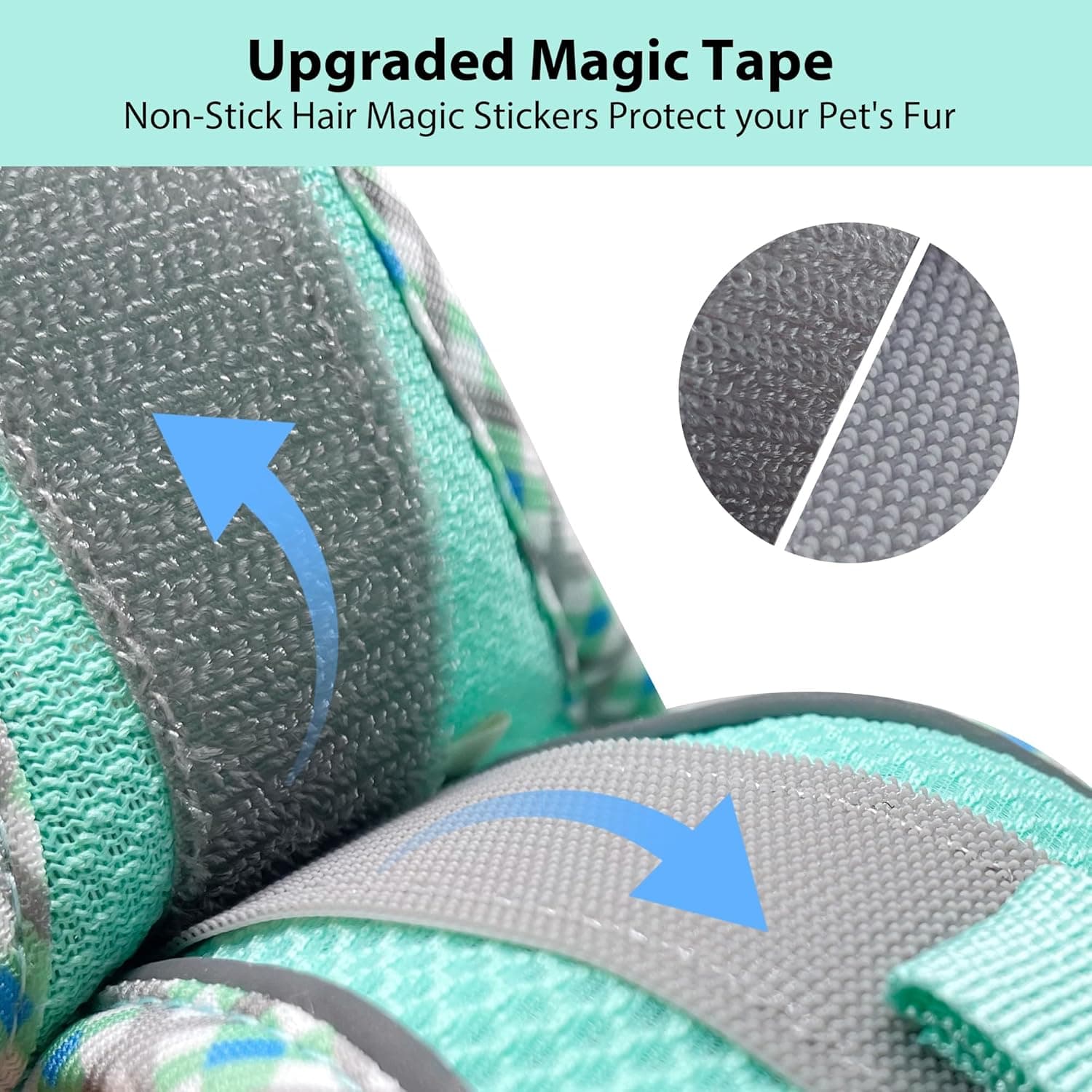 AIITLE Tiny Dog Harness - Lightweight Mesh Step-in Vest for Puppy, Reflective & Escape-Proof Design with High-Stick Magic Tape - Outdoor Use for Chihuahua, Maltese, Shih Tzu(Turquoise-Pink, XXXS) - Image 6