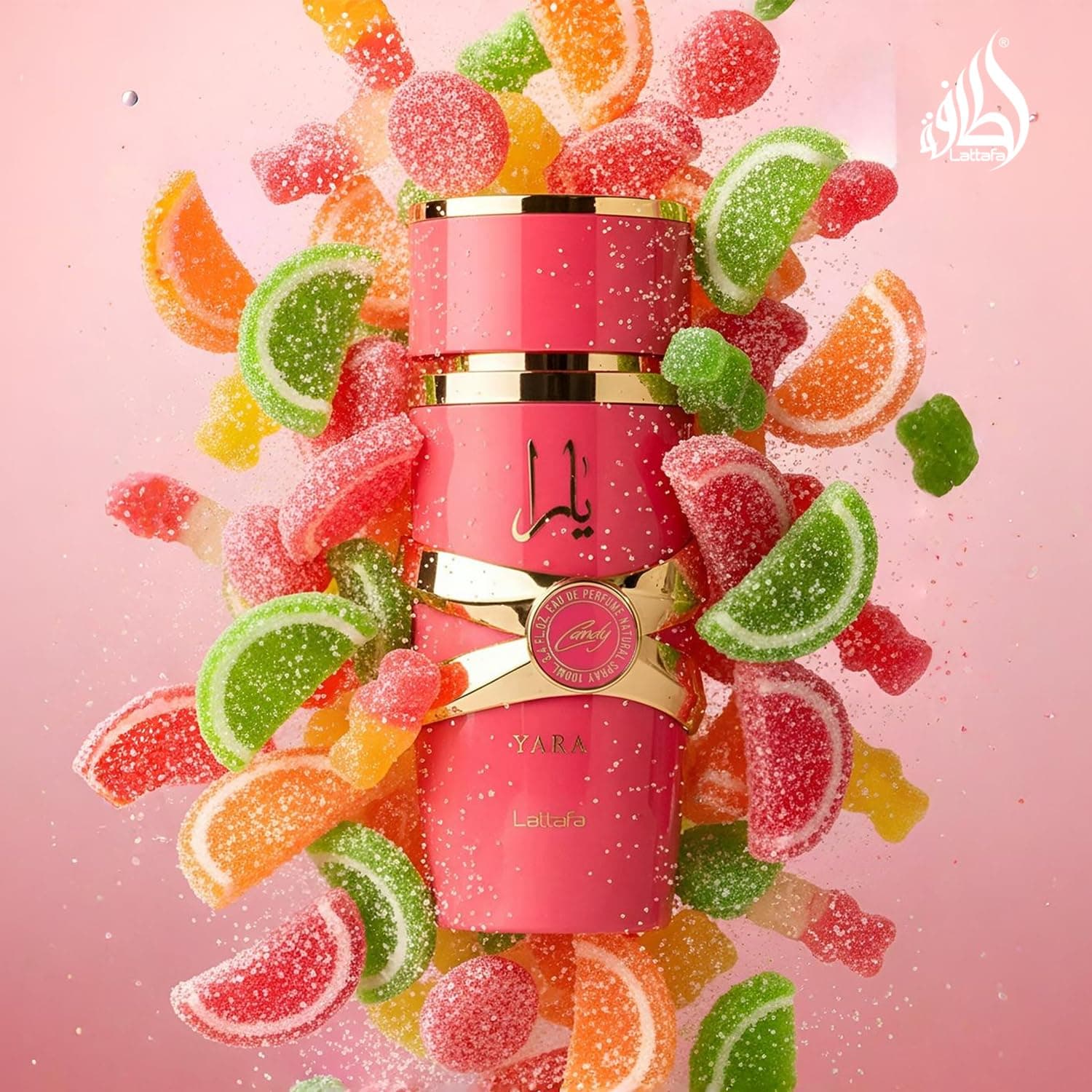 Lattafa Yara Candy - Vanilla, Fruity, Citrus, Floral - Eau de Parfum Long-Lasting Fragrance for Women, 3.40 Ounce / 100 ml Citrus, Musk, Fruity, Vanilla, Amber Wood 3.4 Fl Oz (Pack of 1) - Image 6