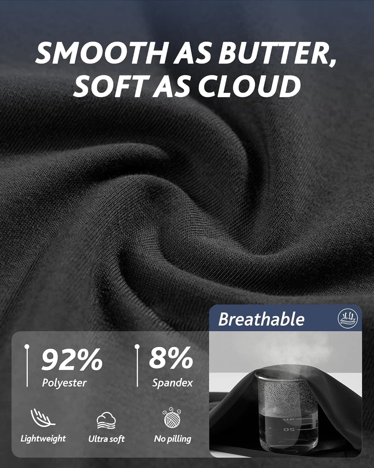 CAMPSNAIL Biker Shorts Women with Pockets - 3"/5"/8" High Waisted Workout Spandex Tummy Control Gym Running Yoga Shorts 5 IN Large-X-Large 1#black - Image 5