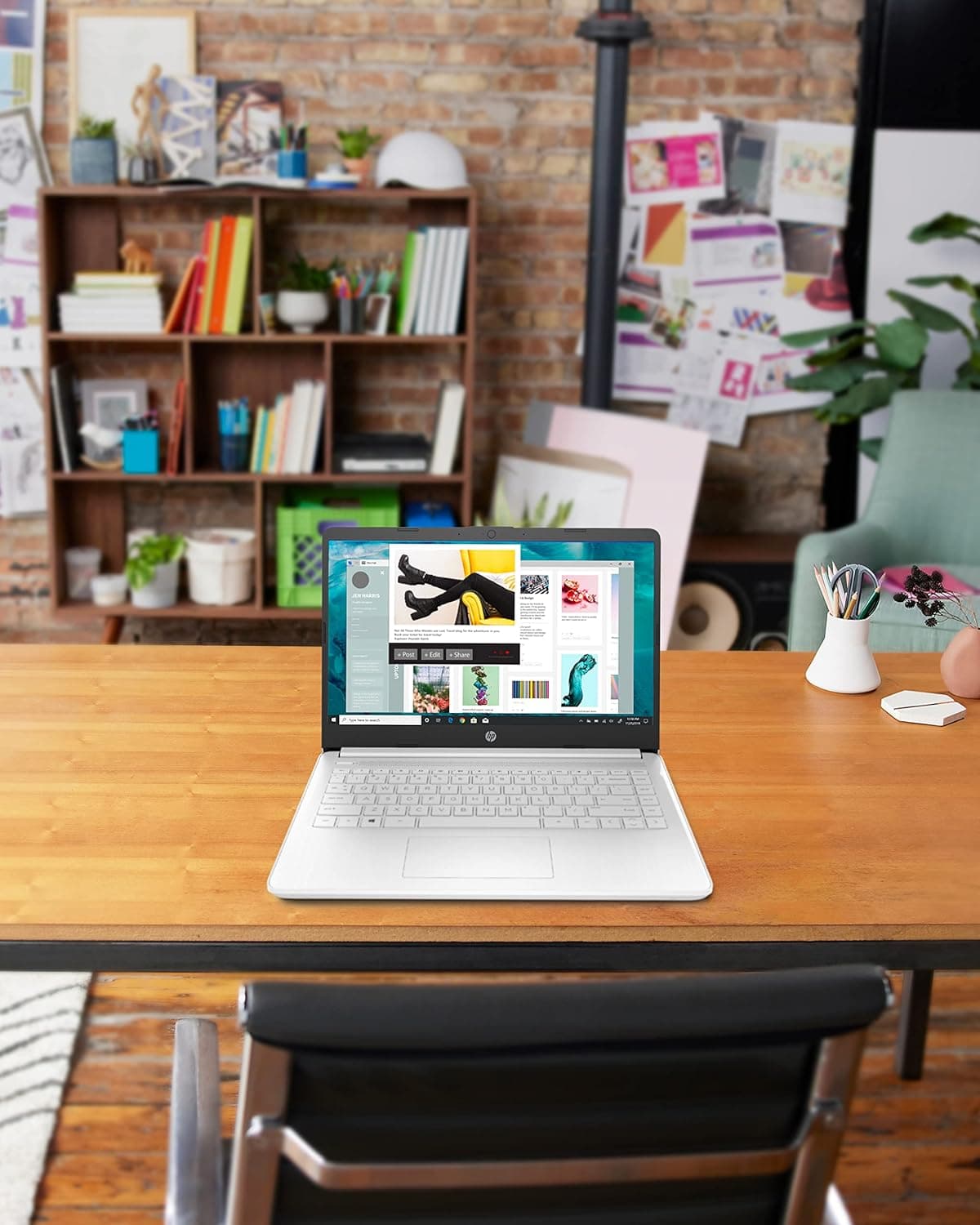 HP 14 Laptop, Intel Celeron N4020, 4 GB RAM, 64 GB Storage, 14-inch Micro-edge HD Display, Windows 11 Home, Thin & Portable, 4K Graphics, One Year of Microsoft 365 (14-dq0040nr, Snowflake White) Laptop Snowflake White - Image 9