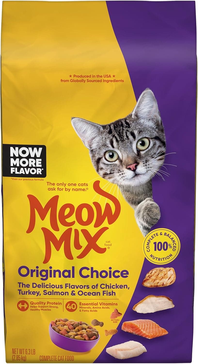 Meow Mix Original Choice Dry Cat Food, 6.3 Pound Bag 6.3 Pound (Pack of 1) - Image 2