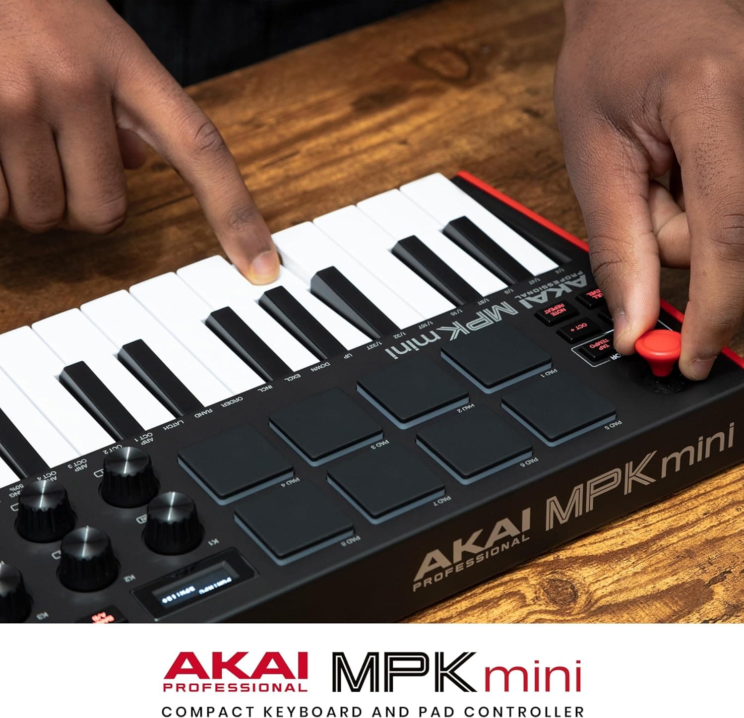 Akai Professional MPK Mini MK3 25 Key USB MIDI Keyboard Controller With 8 Backlit Drum Pads, 8 Knobs, Music Production Software and Native Instruments Sound Package (NKS Integration) Standard MPK Mini Only - Image 13