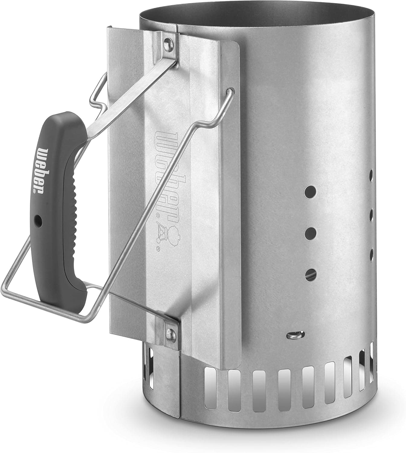 Weber Rapidfire Chimney Starter, Standard, Silver Chimney Only Standard - Image 4