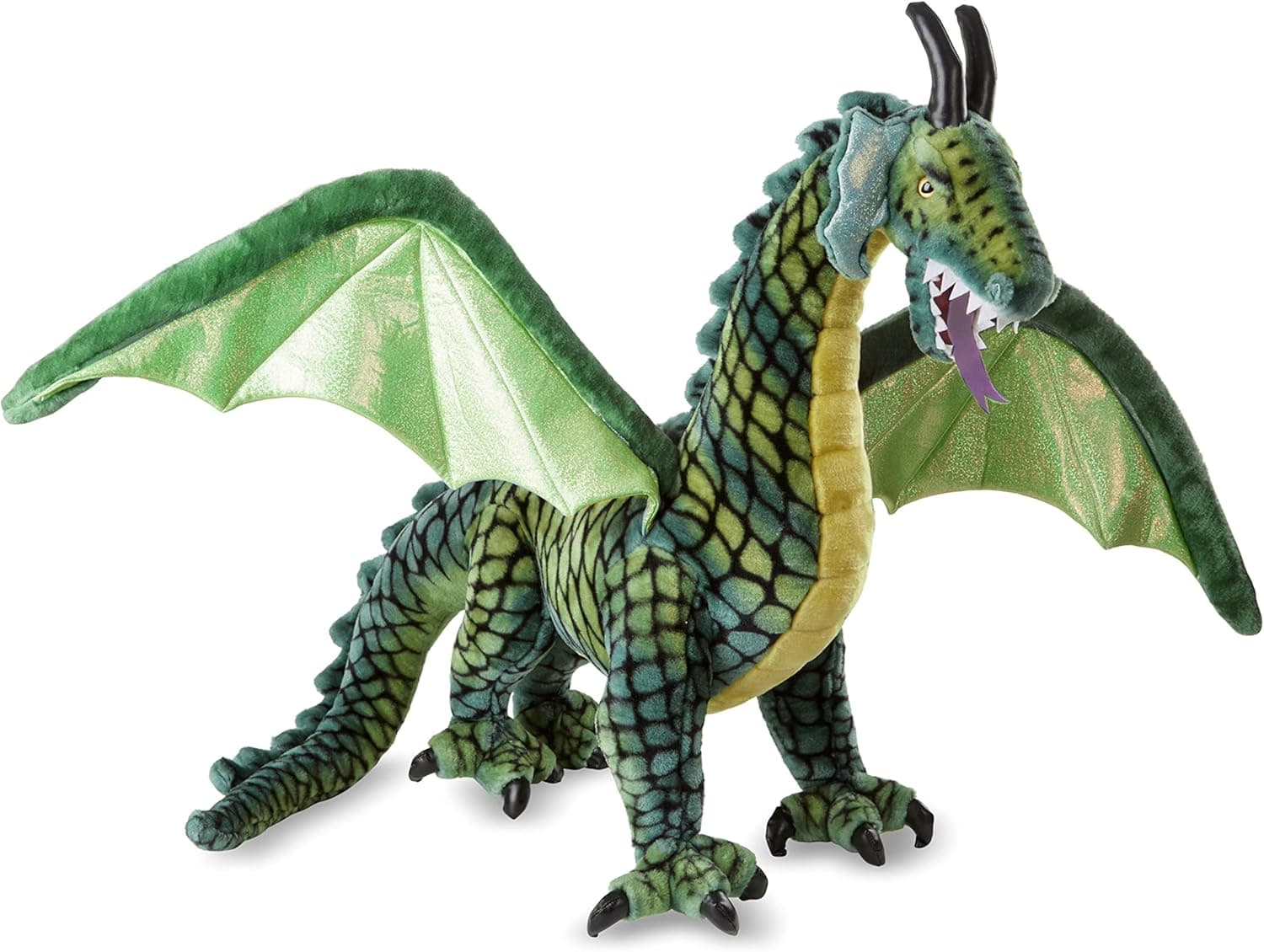 Melissa & Doug Lifelike Plush Giant Winged Dragon Stuffed Animal (36 x 40.5 x 16 in) - Image 8
