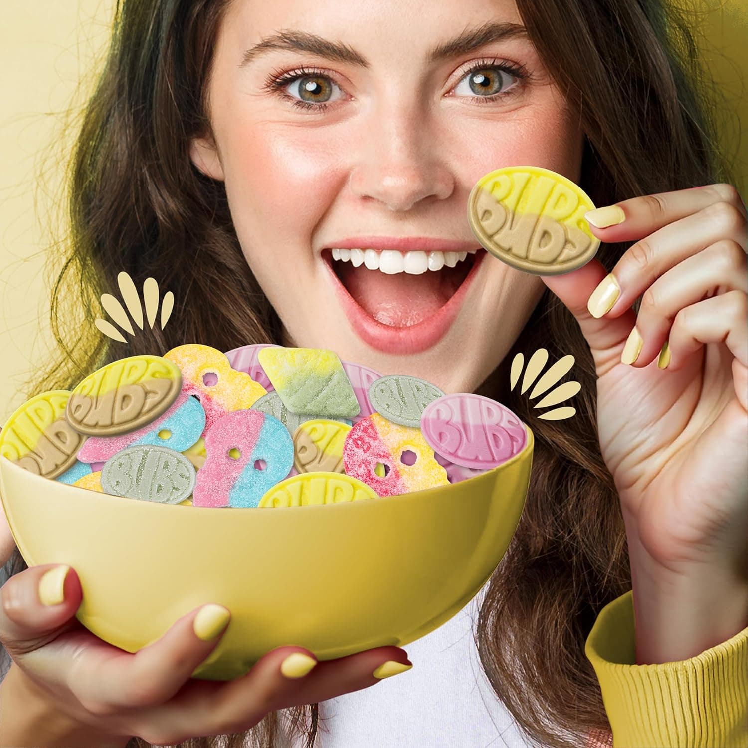 Bubs Swedish Candy Mix - Authentic Sweet and Sour Swedish Gummies - 1 Pound of Godis From Sweden - Big Ovals, Dizzy Skulls, Tutti Frutti and More - Foam Candy - Packed in a Candynavia Sweden Bag - Image 3