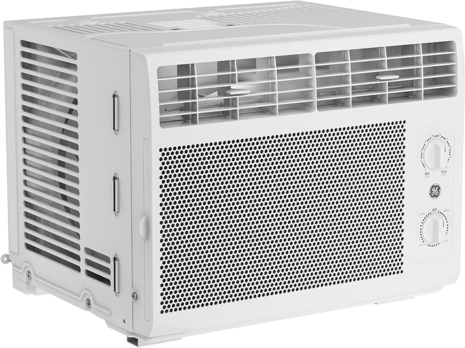 GE Window Air Conditioner Unit, 5,000 BTU for Small Rooms up to 150 sq ft. with Manual Adjustable Fan and Cooling Settings, Perfect for Small Bedroom or Living Room, Easy Install Kit Included, White New 5,000 BTU Mechanical Controls White - Image 3