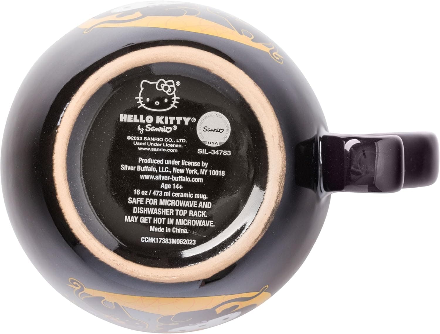 Silver Buffalo Sanrio Hello Kitty Halloween Loop Handle Ceramic Mug, 15.9 ounces - Image 5