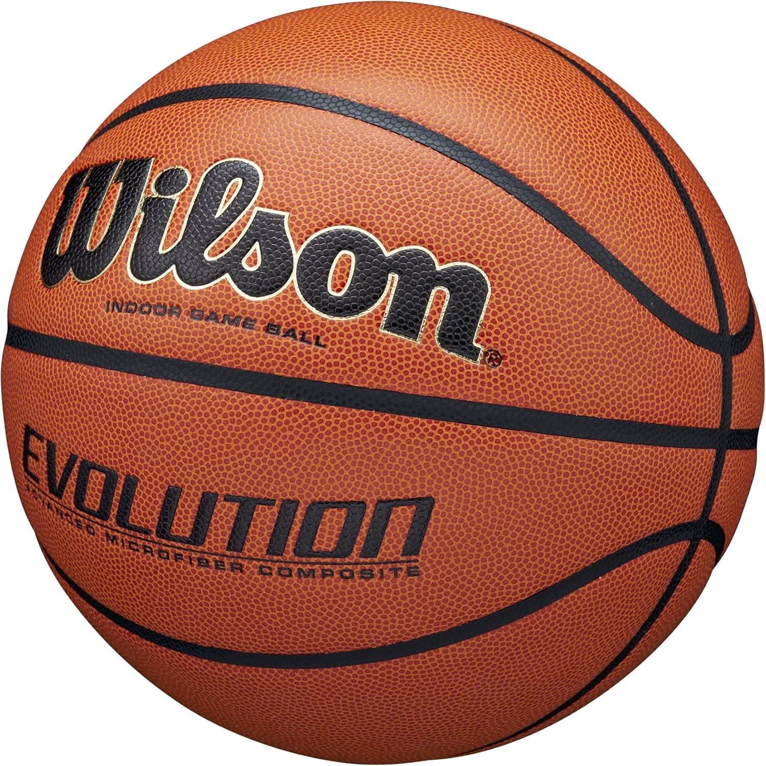 WILSON Evolution Indoor Game Basketballs - Size 5, Size 6 and Size 7 Brown - Game Ball Size 7 - 29.5" - Image 3