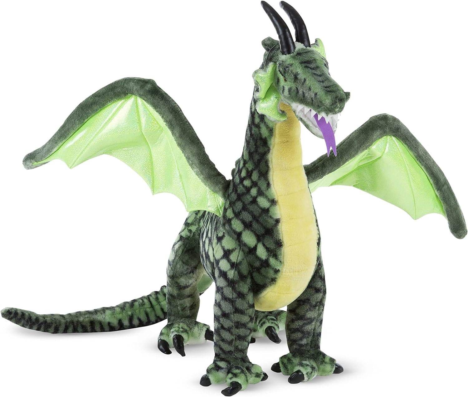 Melissa & Doug Lifelike Plush Giant Winged Dragon Stuffed Animal (36 x 40.5 x 16 in) - Image 2