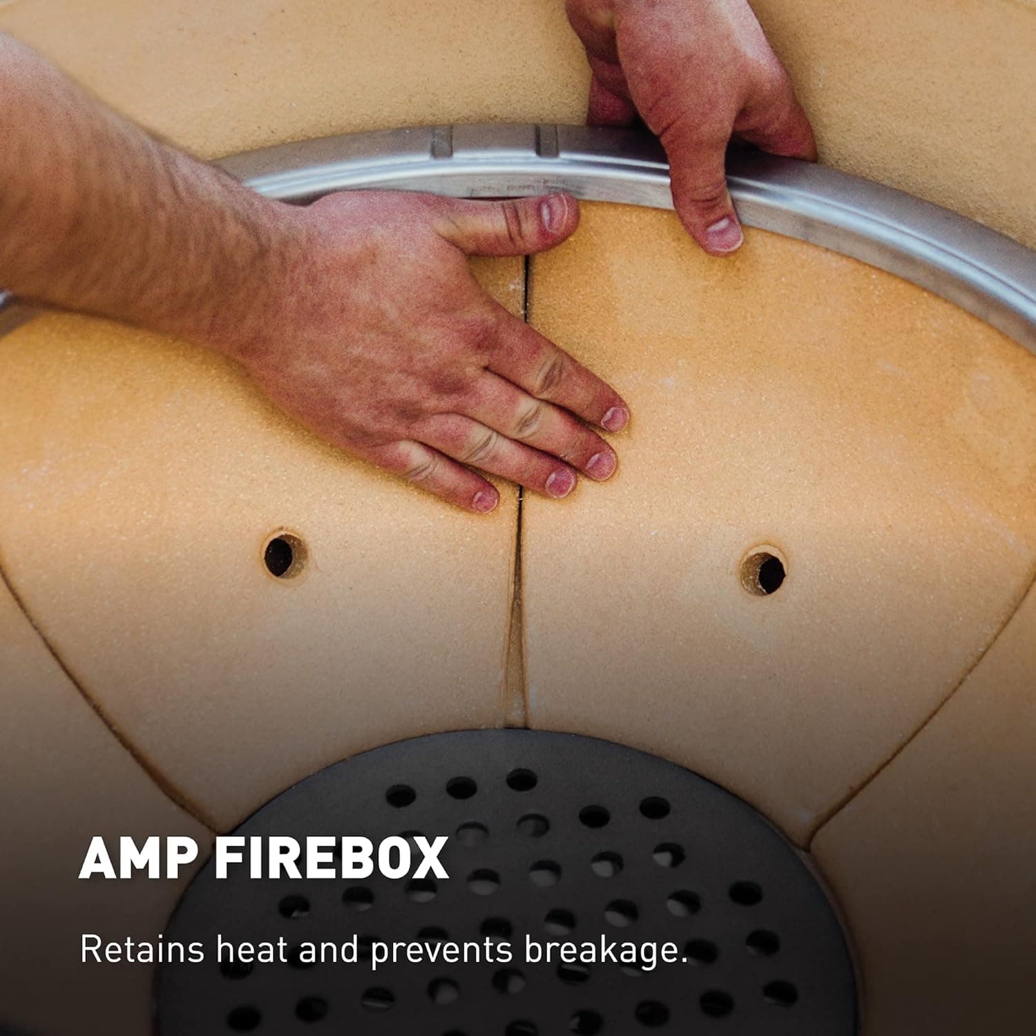 Kamado Joe Big Joe Series I 24-inch Ceramic Charcoal Grill and Smoker with Cart, Side Shelves, Stainless Steel Grates and 450 Cooking Square Inches in Red, Model BJ24Rh Big Joe I - Image 8