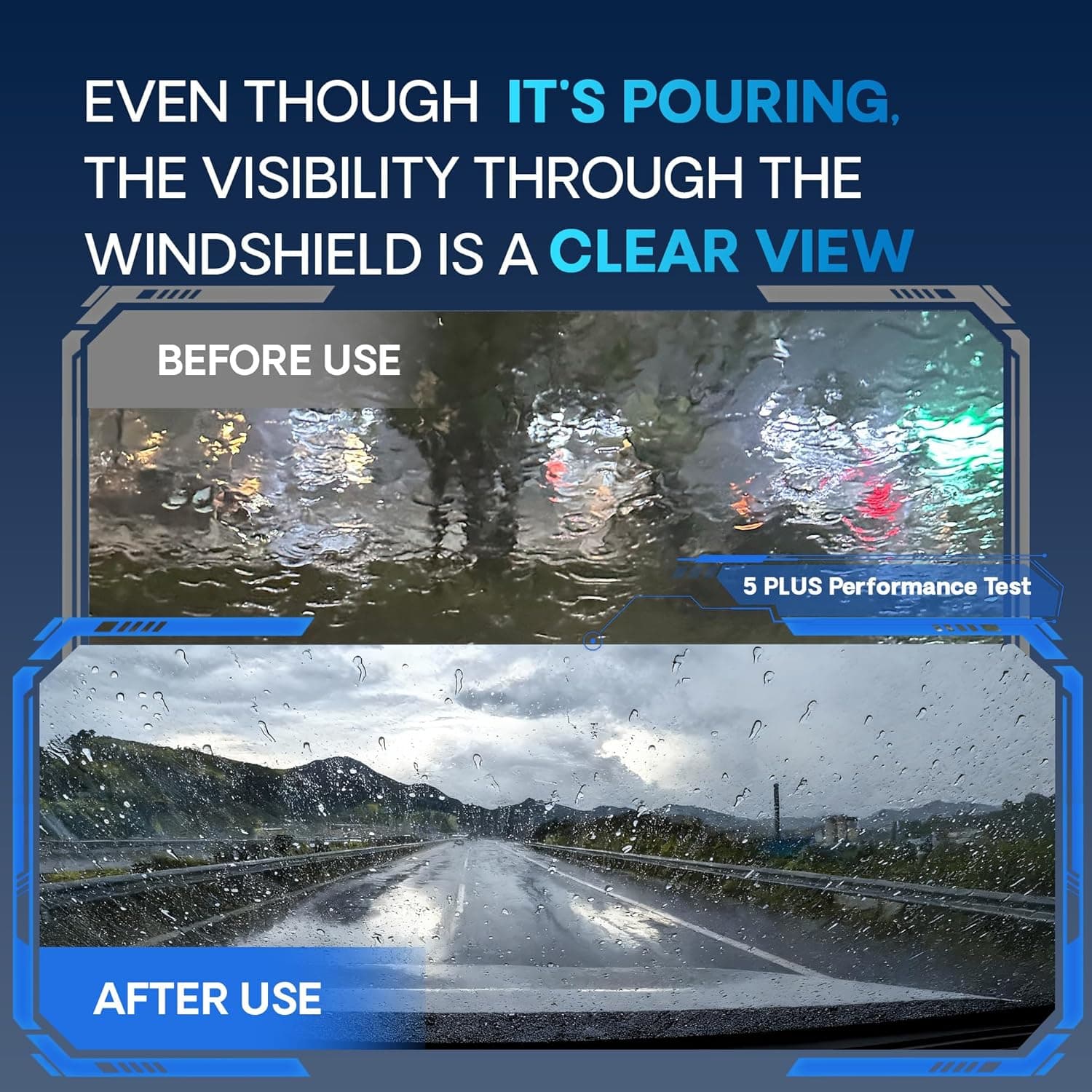 5 PLUS® Silicone Wiper Blades 22 inch wiper blades 2 pack Replacement For Ford F Series 2020-2012 Expedition 20-08,Chevy Silverado GMC Sierra Series 2023-2019 06-99,Impala Suburban, Windshield Wiper 22"+22"(J/U Hook) - Image 4