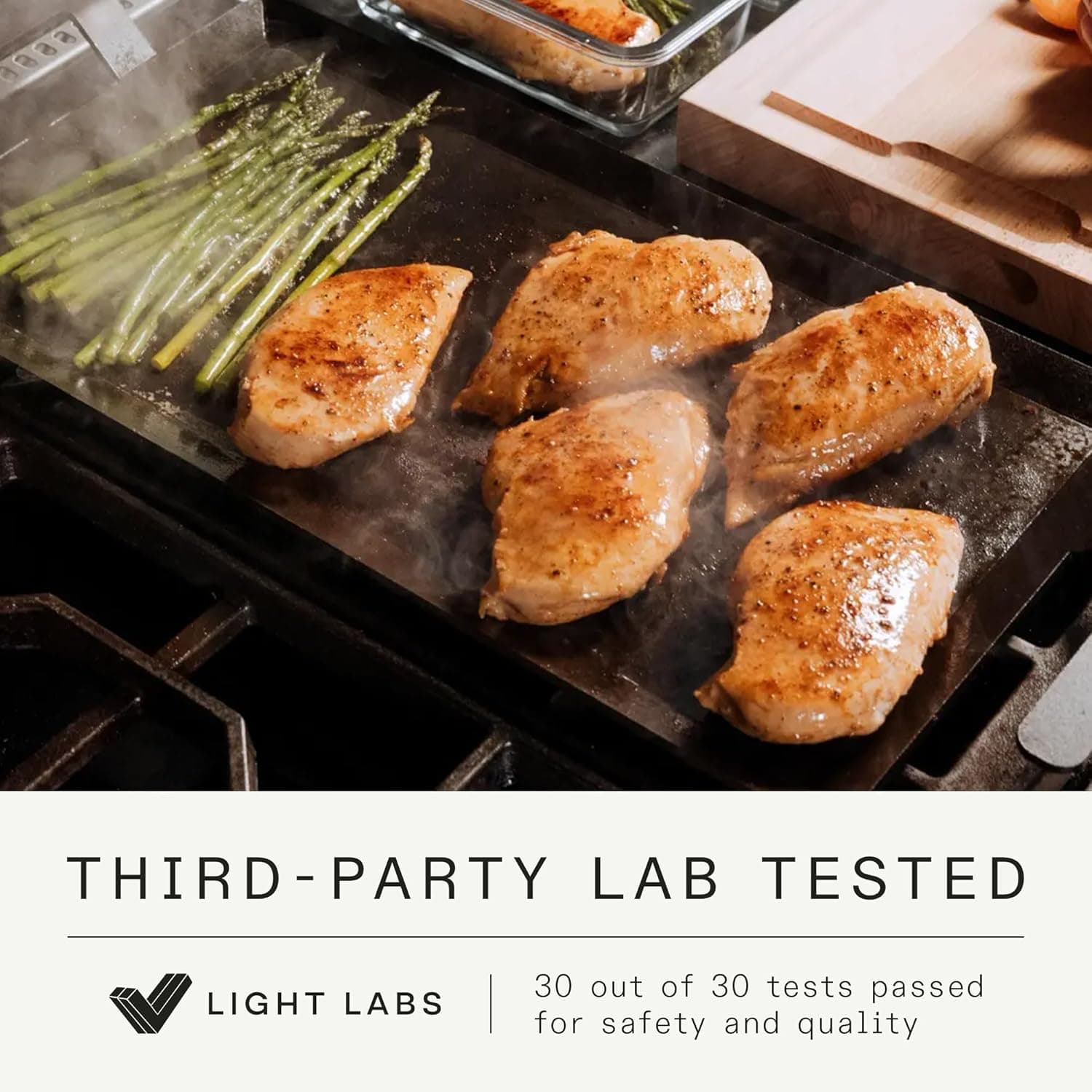 Made In Cookware - Carbon Steel Griddle + Grill Press - (Like Cast Iron, but Better) - Professional Cookware - Crafted in Sweden - Induction Compatible - Image 3