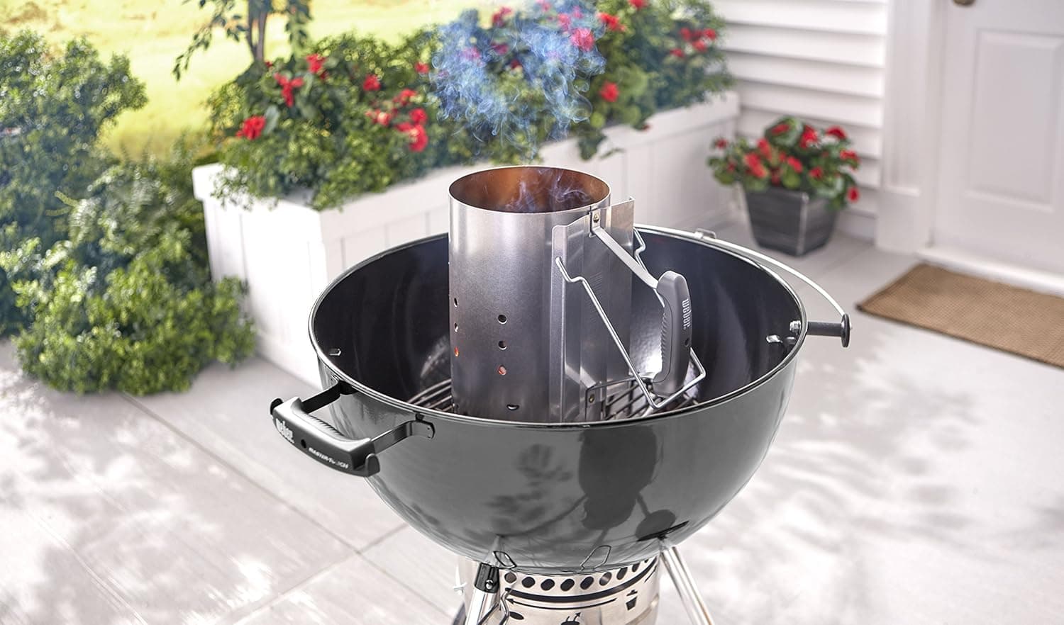 Weber Rapidfire Chimney Starter, Standard, Silver Chimney Only Standard - Image 6