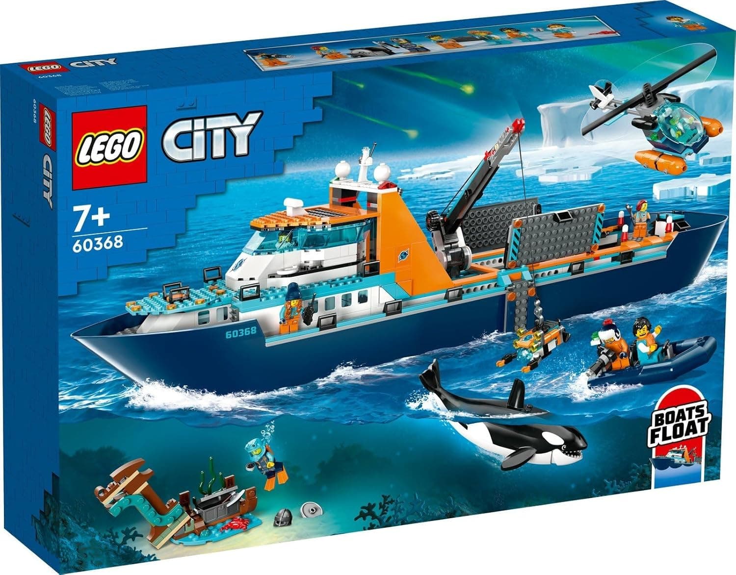 Lego City 60368 Arctic Research Ship & 60376 Arctic Snowmobile Set of 2 - Image 3