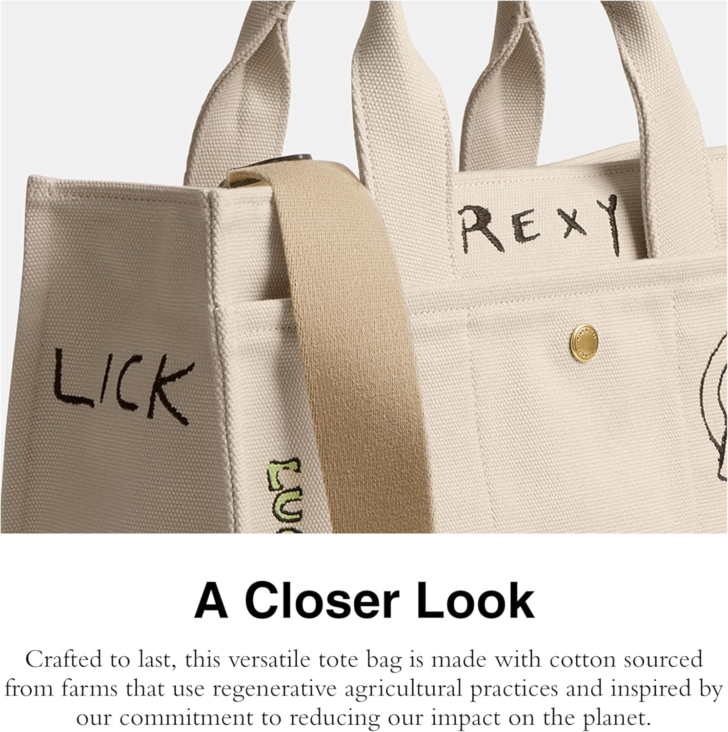 Coach Women's Sketch Print Cargo Tote B4/Natural Multi - Image 5