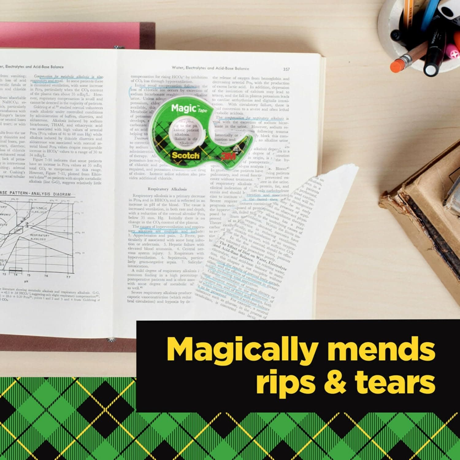 Scotch Magic Tape, 3 Dispensered Rolls, Numerous Applications, Invisible, Clear Tape Engineered for Repairing, 3/4 x 300 Inches - Image 6