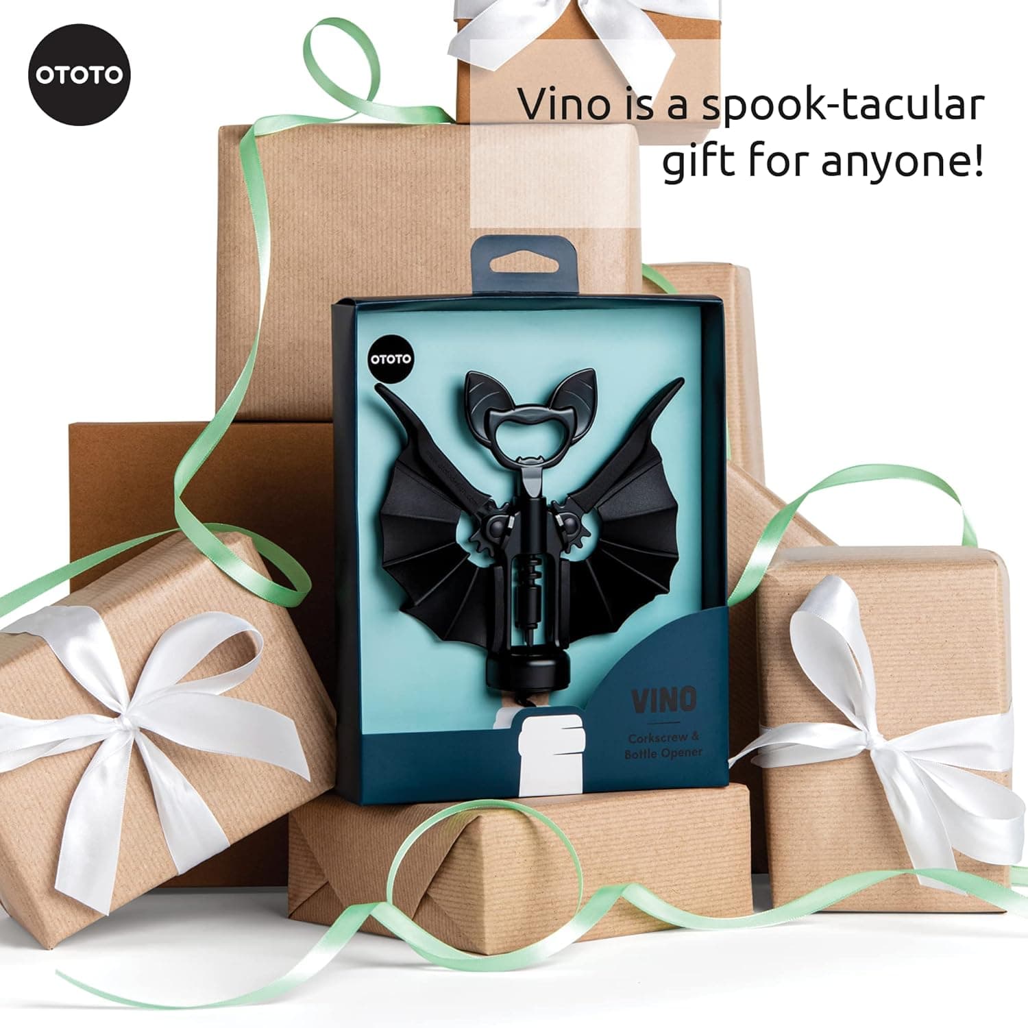 OTOTO Vino Spooky Bat 2-in-1 Wine & Beer Opener, Corkscrew & Bottle Opener - Goth Wine Accessories & Gifts for Wine Lovers - Image 7