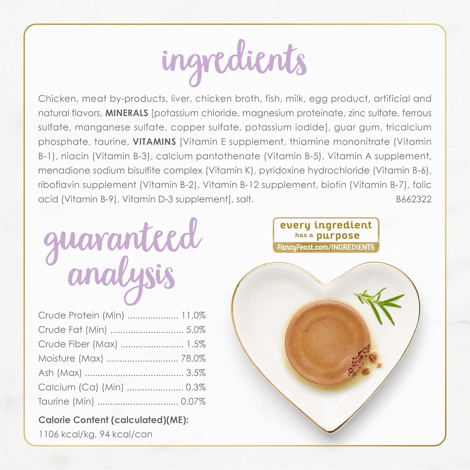 Purina Fancy Feast Kitten Tender Chicken Feast Wet Kitten Food Pate - (Pack of 24) 3 oz. Cans - Image 7