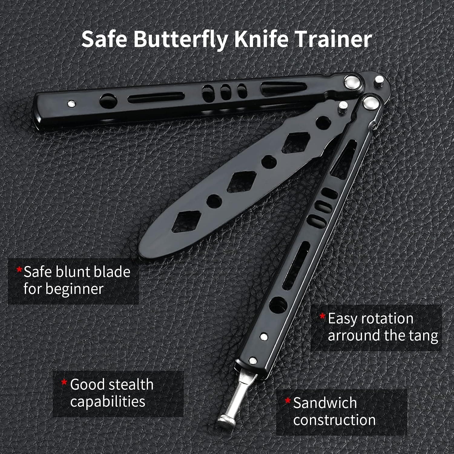 Practice Tool with Cool Color Design, Full Stainless Steel, Set of 3 Color (Black&Silver&Colorful) - Image 4