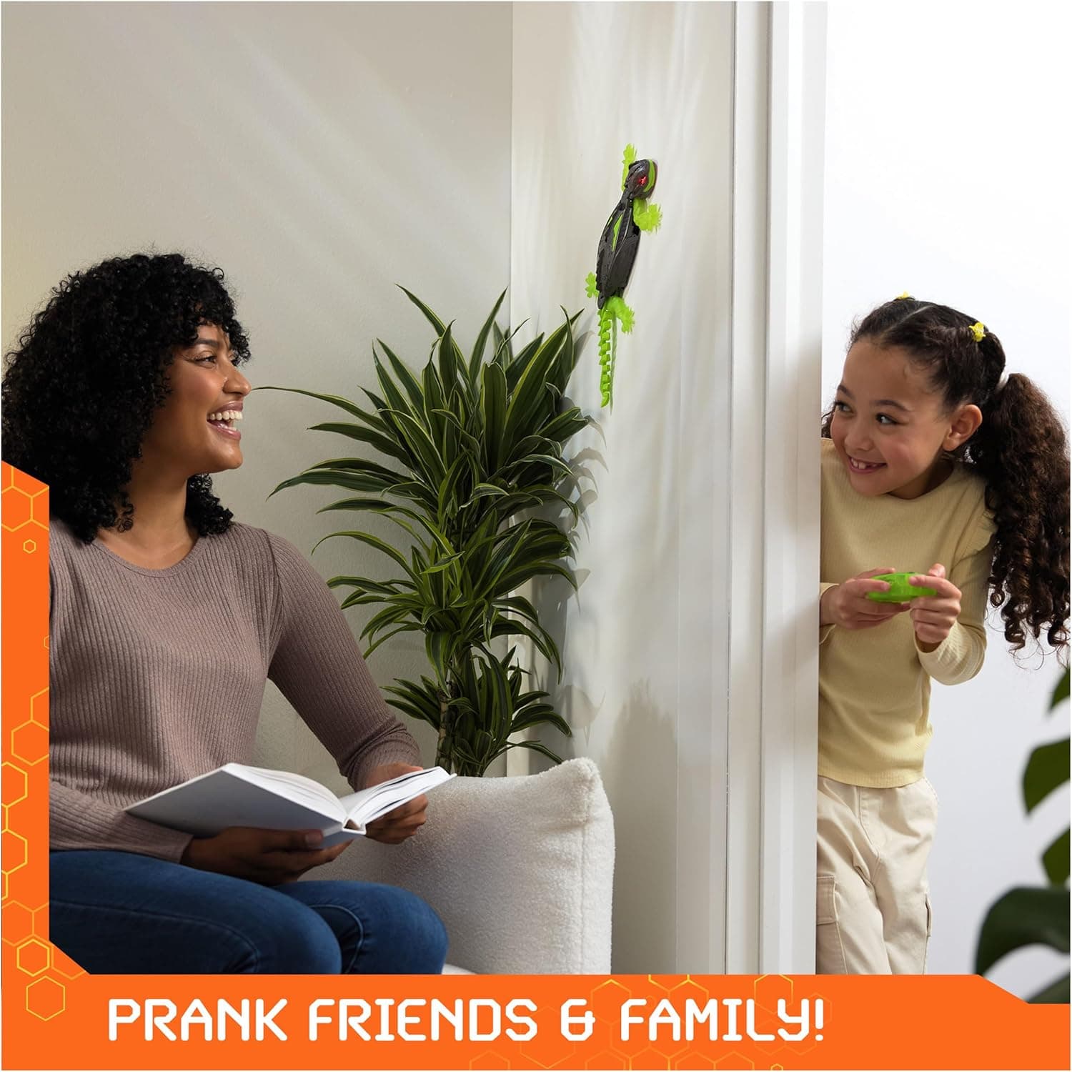 HEX BOTS Wall Crawler Gecko with Official Wall Climber Technology, Rechargeable Remote Control Robot Kids Toys, Prank Toys for Boys & Girls Ages 4 & Up Gecko Rc (Original) - Image 6