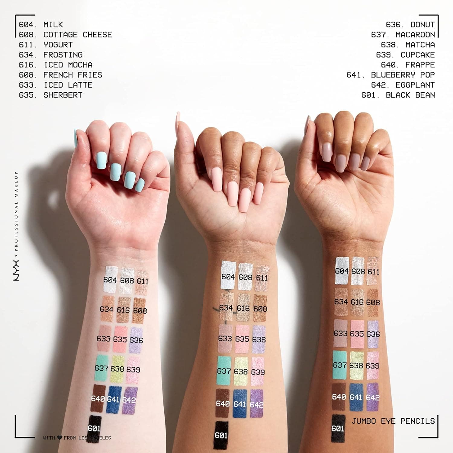 NYX PROFESSIONAL MAKEUP Jumbo Eye Pencil, Blendable Eyeshadow Stick & Eyeliner Pencil - Milk (White) 0.18 Ounce (Pack of 1) 604 Milk (White) - Image 7