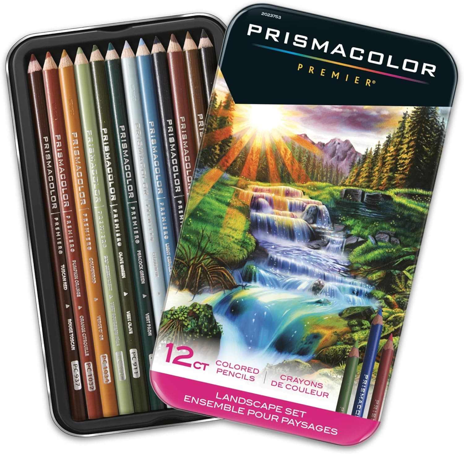 Prismacolor Premier Colored Pencils Soft Core Landscape Set Adult Coloring 12 Count - Image 2