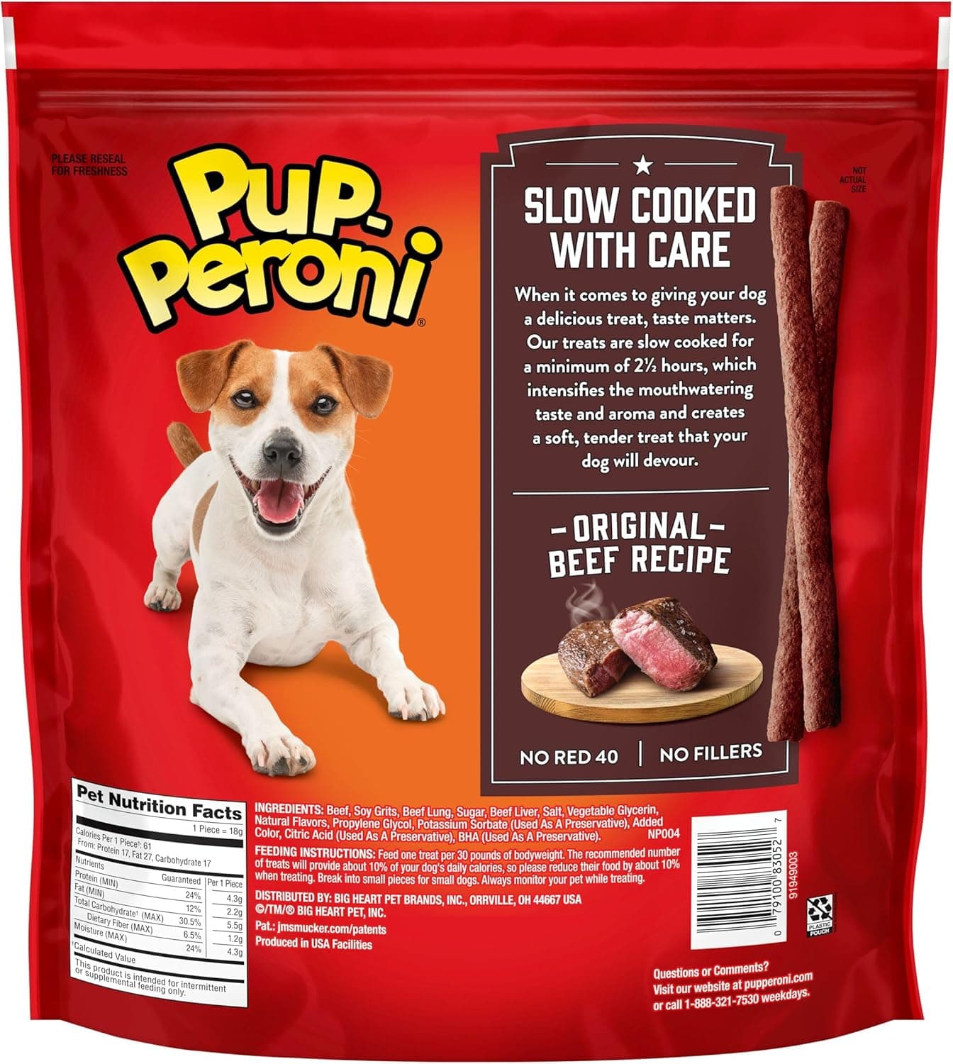 Pup-Peroni Dog Treats, Original Beef Flavor, 38 Ounce, Made with Real Beef Beef 2.38 Pound (Pack of 1) - Image 4
