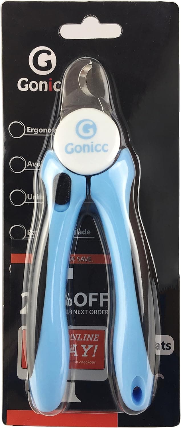 gonicc Dog & Cat Pets Nail Clippers and Trimmers - with Safety Guard to Avoid Overcutting, Free Nail File, Razor Sharp Blade - Professional Grooming Tool for Pets For Large and Medium Dogs - Image 7