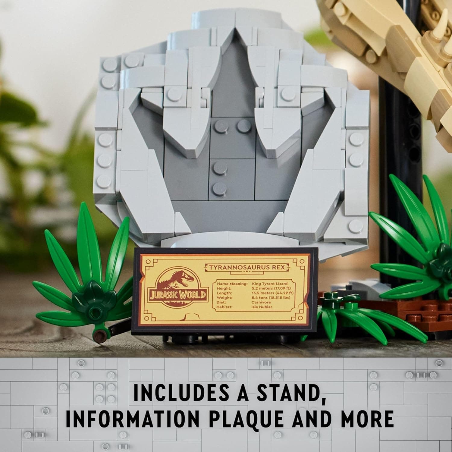 Amazon.com: LEGO Jurassic World Dinosaur Fossils: T Rex Skull Building Toy - Dinosaur Toy for Boys & Girls, Ages 9+ Years - Gift for Christmas - Display for Bedroom - 76964 : Toys & Games - Image 7