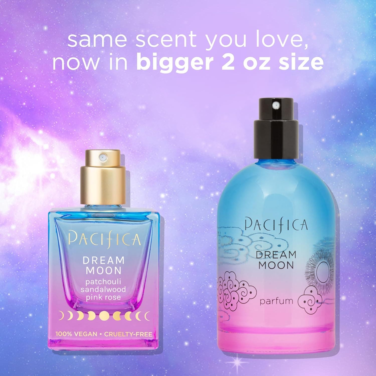 Pacifica Dream Moon Womens Spray Perfume 1 fl oz – Long-Lasting Floral Woody Fragrance for Her - Rose, Patchouli, Sandalwood – 100% Vegan, Cruelty-Free, Phthalate-Free Fragrance Dream Moon: Pink Rose, Sandalwood, Patchouli 1 Fl Oz (Pack of 1) - Image 18