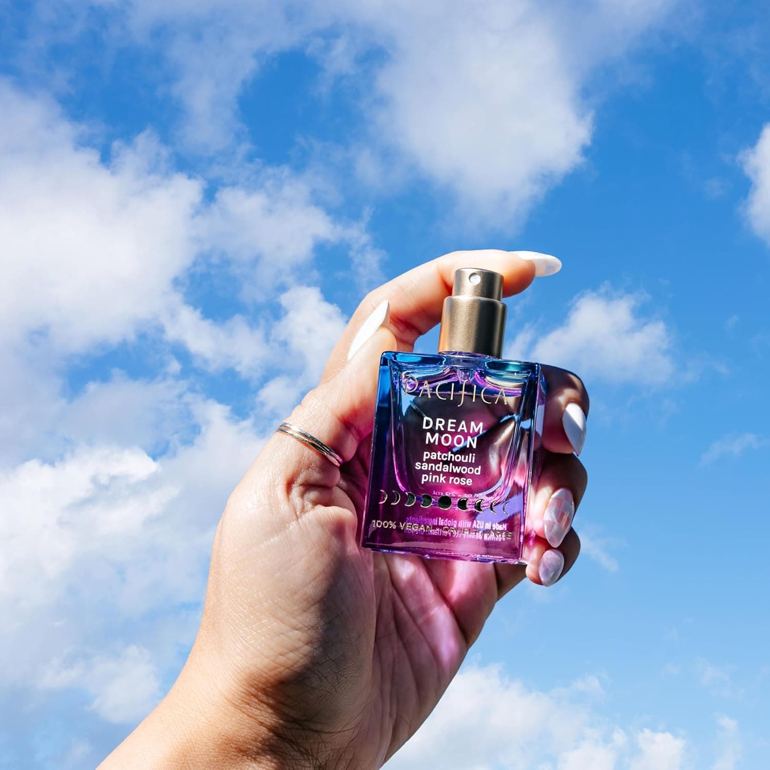 Pacifica Dream Moon Womens Spray Perfume 1 fl oz – Long-Lasting Floral Woody Fragrance for Her - Rose, Patchouli, Sandalwood – 100% Vegan, Cruelty-Free, Phthalate-Free Fragrance Dream Moon: Pink Rose, Sandalwood, Patchouli 1 Fl Oz (Pack of 1) - Image 12