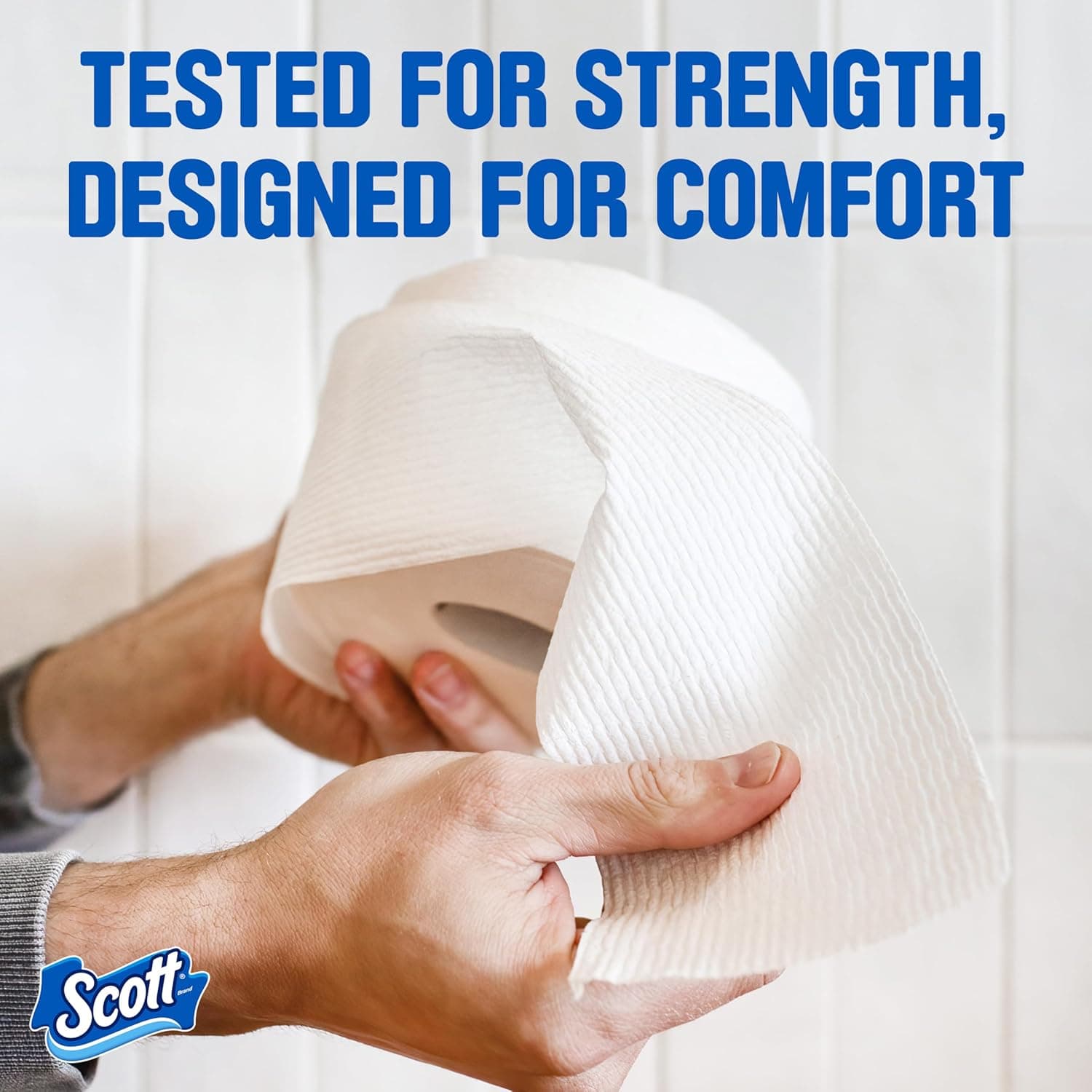 Scott ComfortPlus Toilet Paper, 12 Double Rolls, 231 Sheets per Roll, Septic-Safe, 1-Ply Toilet Tissue Double 231 sheets (Pack of 12) - Image 6