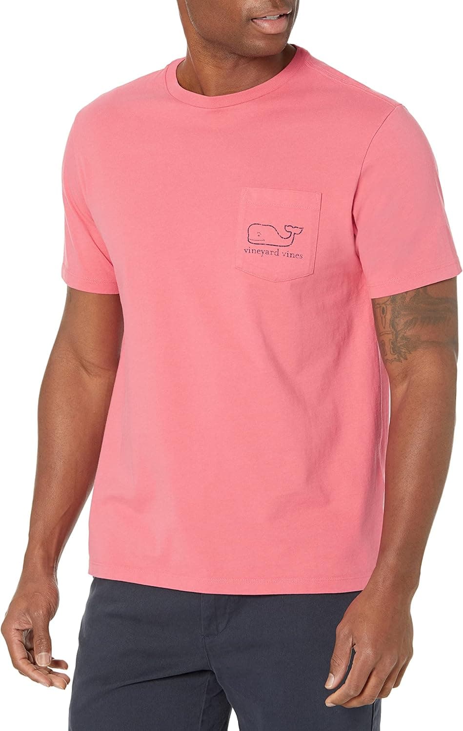 vineyard vines Men's Short-Sleeve Vintage Whale Pocket Tee Jetty Red X-Large - Image 2