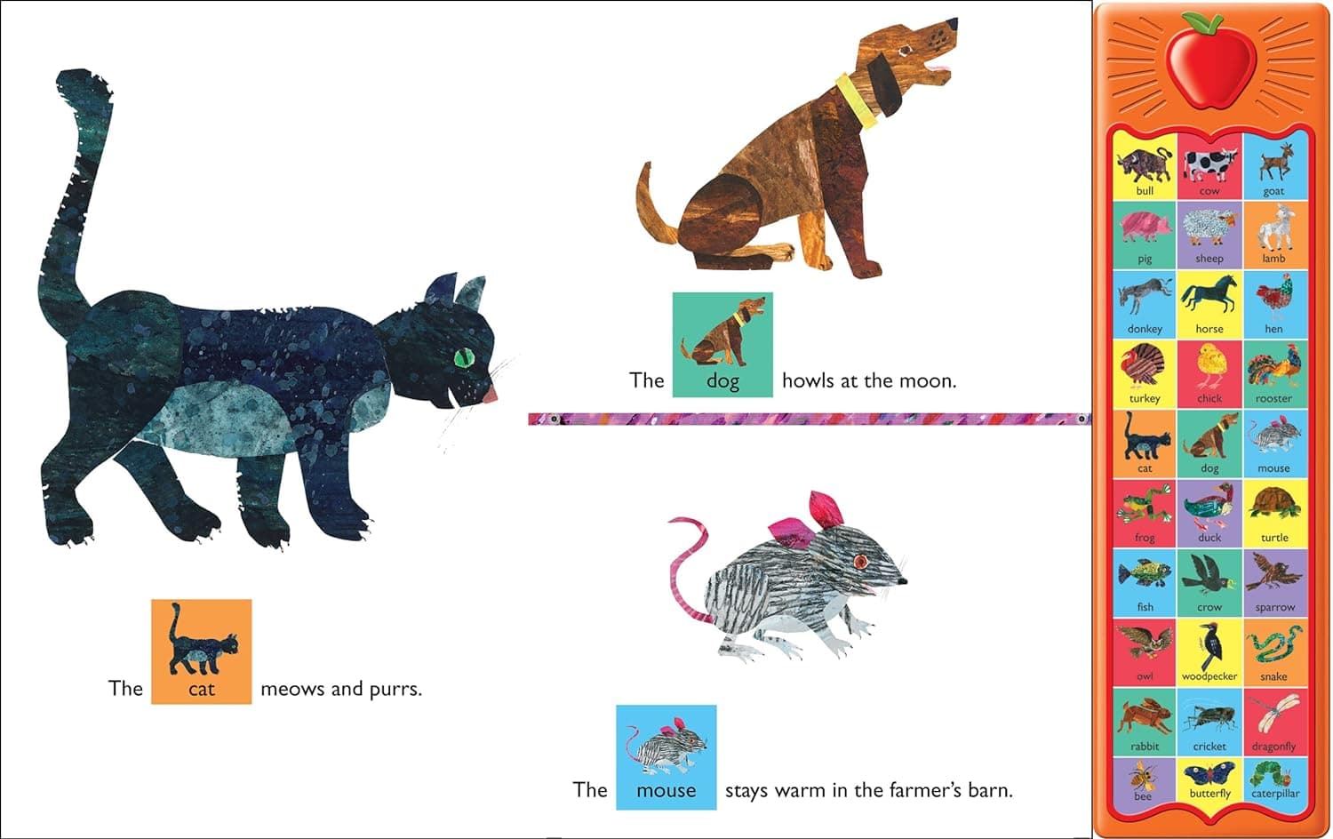 World of Eric Carle, Around the Farm 30-Button Animal Sound Book - Great for First Words - PI Kids - Image 7