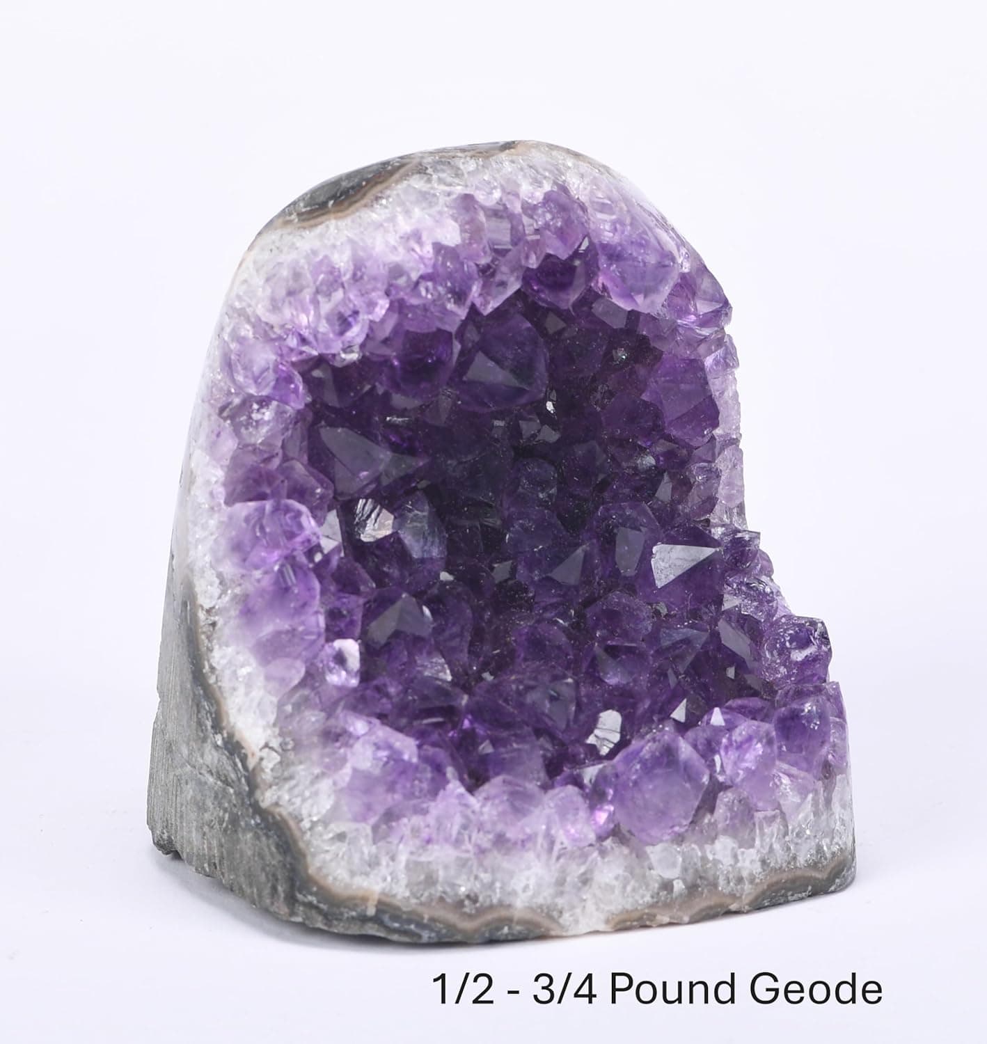 SUPERIOR Amethyst Crystal Rock Cluster [3/4 to 1 lbs] - Natural Edge, Flat Bottom, Healing & Calming Unique Amethyst Purple Geode Stone - Ideal Purple Decoration - Free Selenite Wand .75 lbs - 1 lbs - Image 8