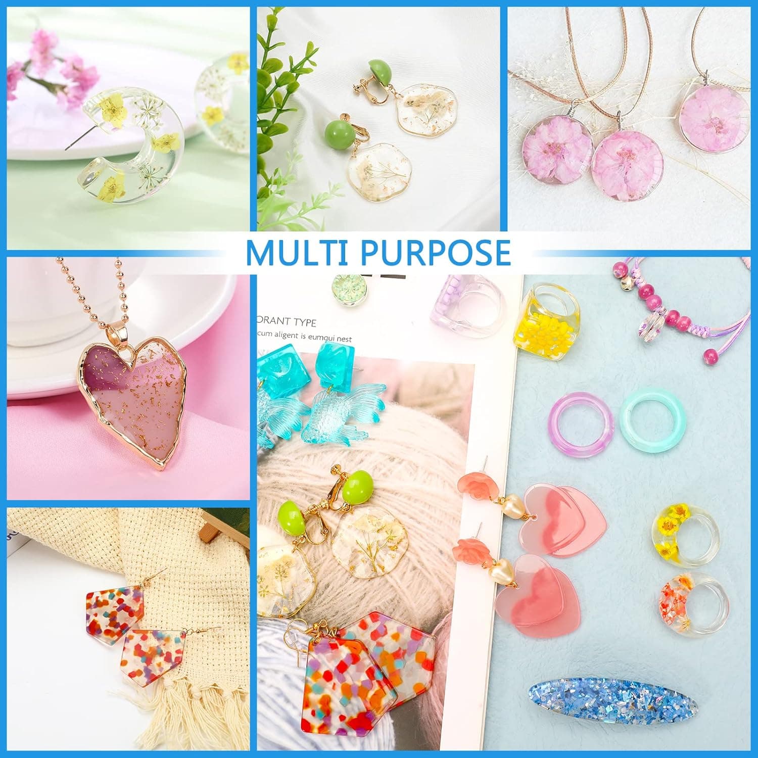 KISREL UV Resin 1000g - Upgraded Hard Type Crystal Clear Ultraviolet Curing UV Epoxy Resin for Craft Jewelry Making UV1000g - Image 6