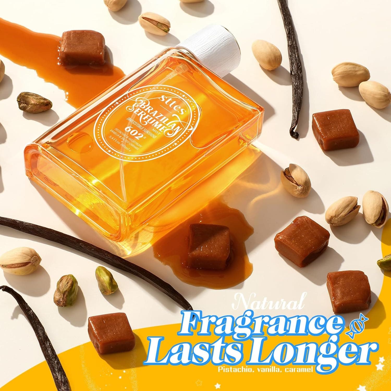 Sttes Perfume 602# (Irresistible Sunshine) - Eau de Perfume 100ml (3.4fl oz) Vanilla Gourmet Tune (Caramel Vanilla Flavor) irresistible sunshine'602 - Image 4