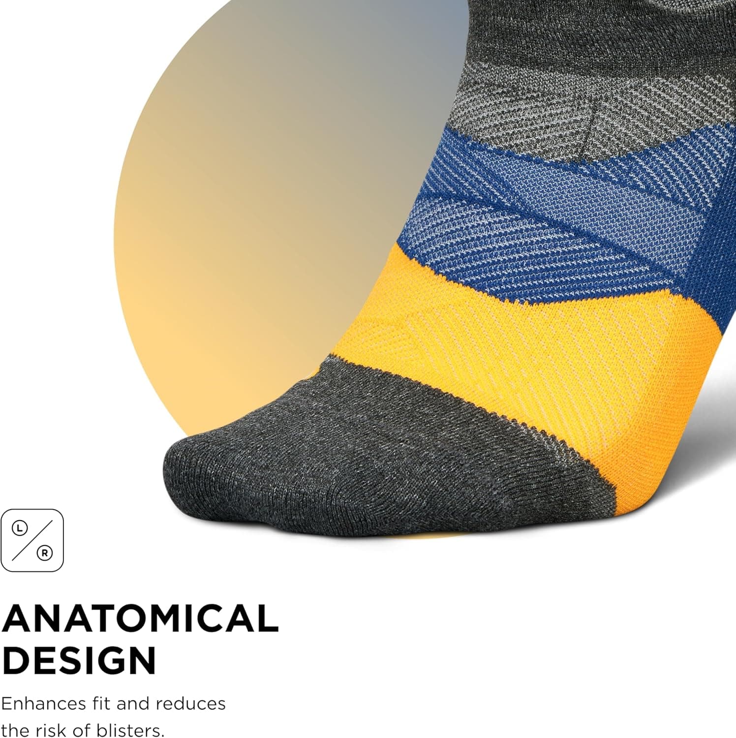 Feetures Elite Ultra Light Cushion Ankle Socks - Sport Sock with Targeted Compression Medium Iron Seal (1 Pack) - Image 5