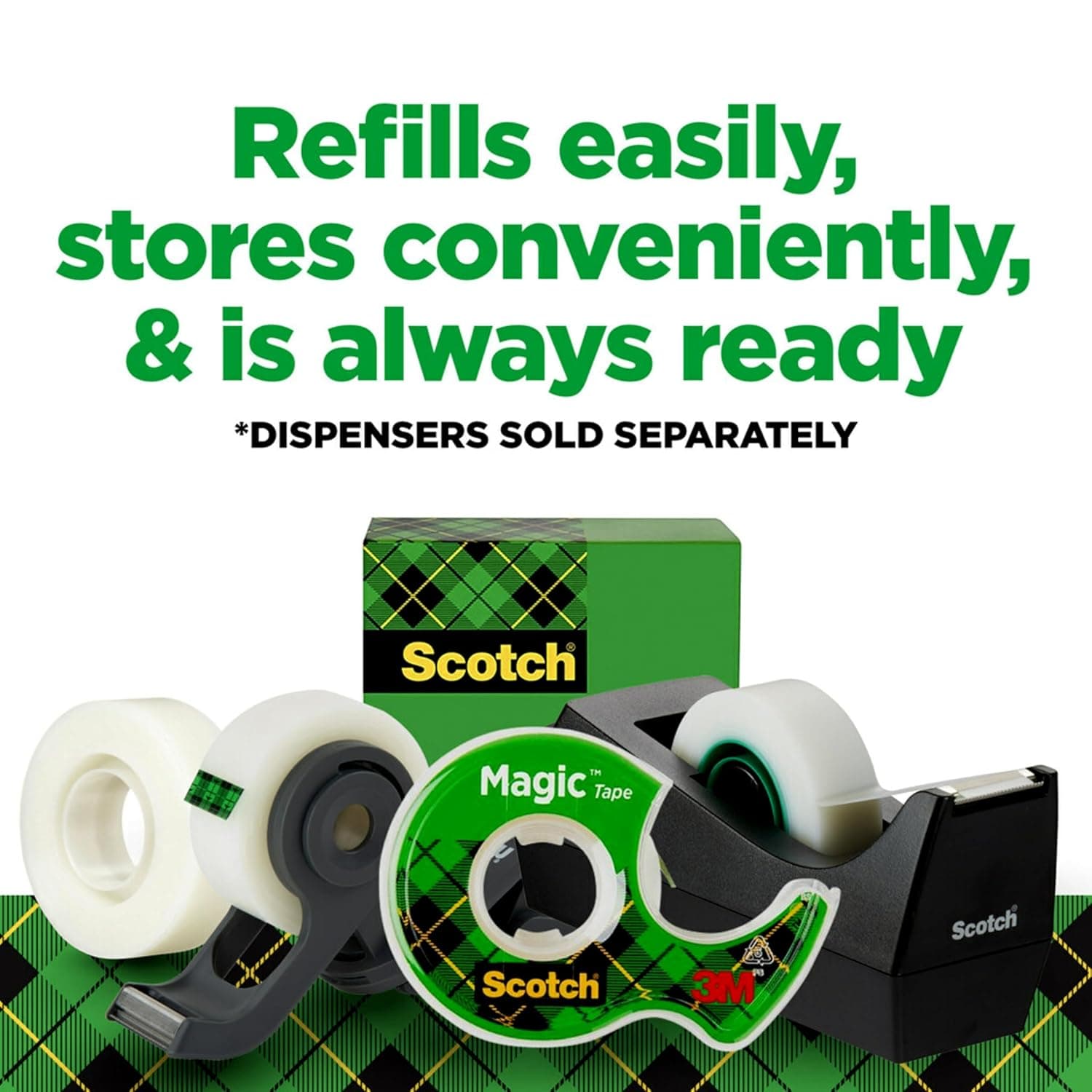 Scotch Magic Tape, Invisible, Home Office Supplies and Back to School Supplies for College and Classrooms, 6 Rolls - Image 6
