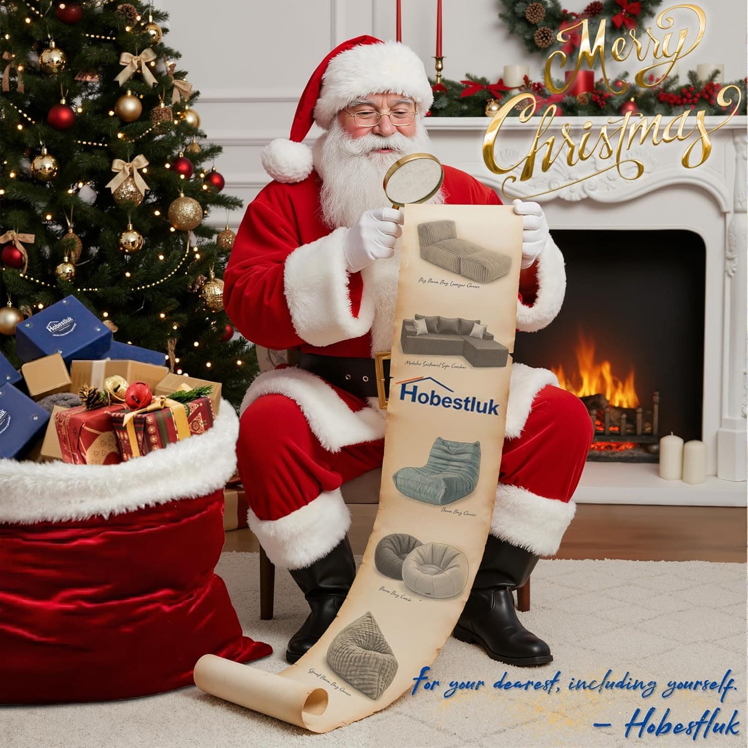 Hobestluk Bean Bag Chairs Giant Beanbag Chair with Filler, Memory Foam Bean Bags with Fluffy & Machine Washable Cover, Bean Bag Chairs for Aduts for Living Room, Bedroom (Grey, 5FT - 50” x 50” x 24”) Grey 5FT - 50” x 50” x 24” - Image 6