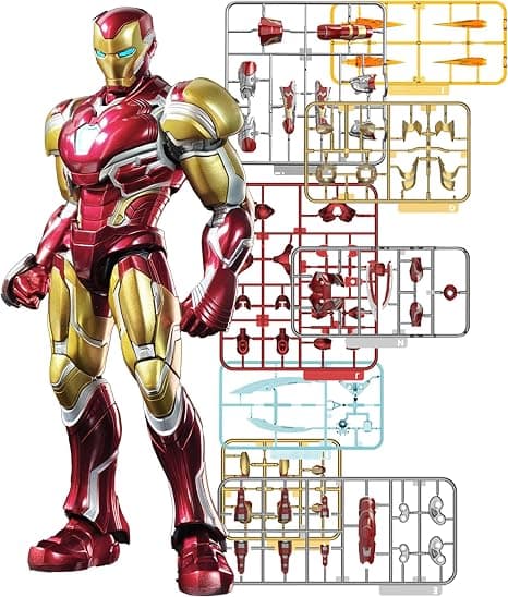Amazon.com: BLOKEES Model Kits Champion Class Marvel Infinity Saga Iron Man Mark LXXXV DX - Model Kit - Assembly Required - No Tools - No Paint - No Glue - No Cutting - Age 14+ : Arts, Crafts & Sewing - Image 5