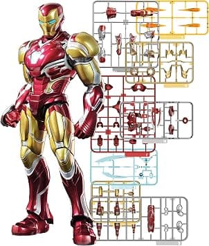 Amazon.com: BLOKEES Model Kits Champion Class Marvel Infinity Saga Iron Man Mark LXXXV DX - Model Kit - Assembly Required - No Tools - No Paint - No Glue - No Cutting - Age 14+ : Arts, Crafts & Sewing - Image 2