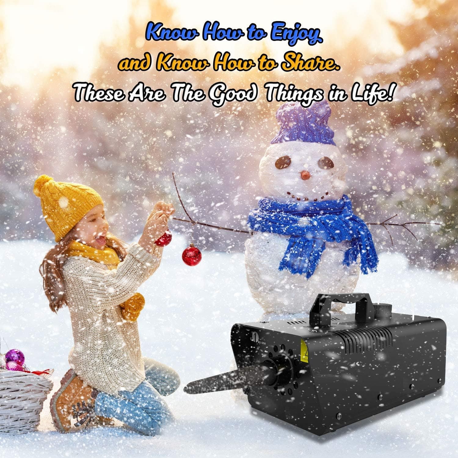 1byone 650W Snow Machine Wired Remote Control Great Machine for Kids, Parties, Parades - Image 4